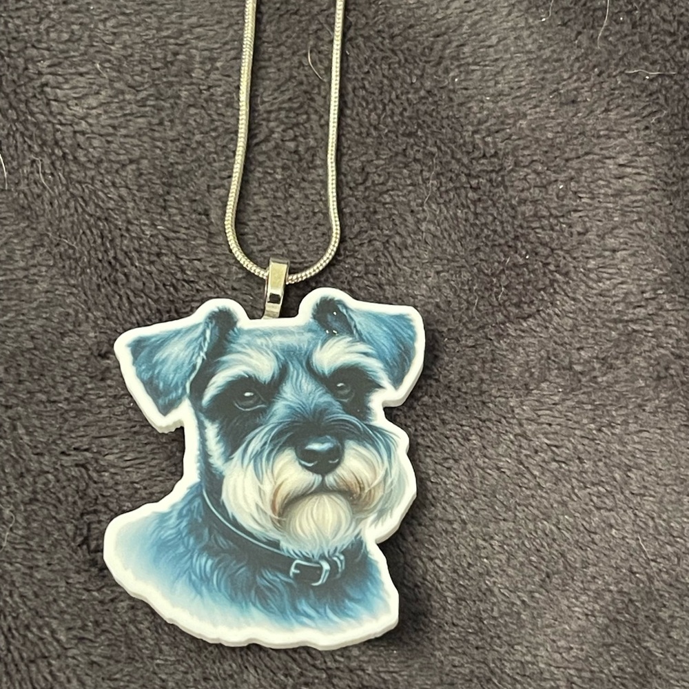 Schnauzer Dog Pendant Necklace
